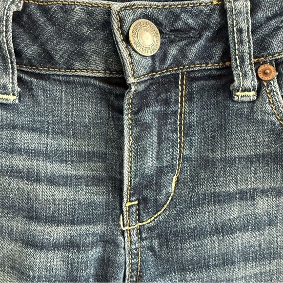 AEO Dark Blue Skinny Jeans 4 Short - Picture 3 of 6